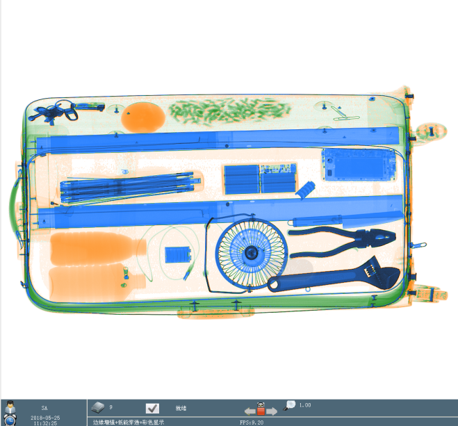 如何識別安檢機過包裹圖片